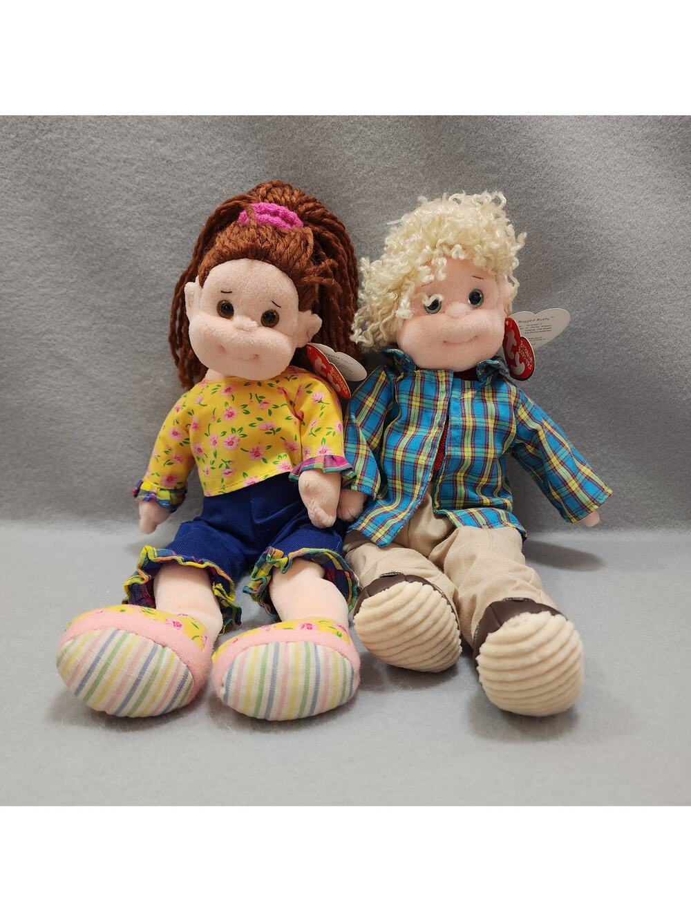 Loveable Lulu-Rugged Rusty Ty Beanie Boppers Plush Stuffed Toy Doll Vintage 2001